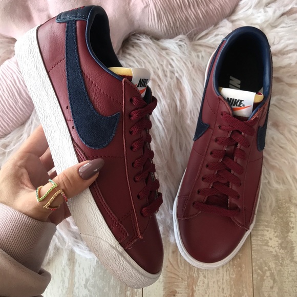 Nike Shoes - NWT Nike ID blazer maroon leather custom